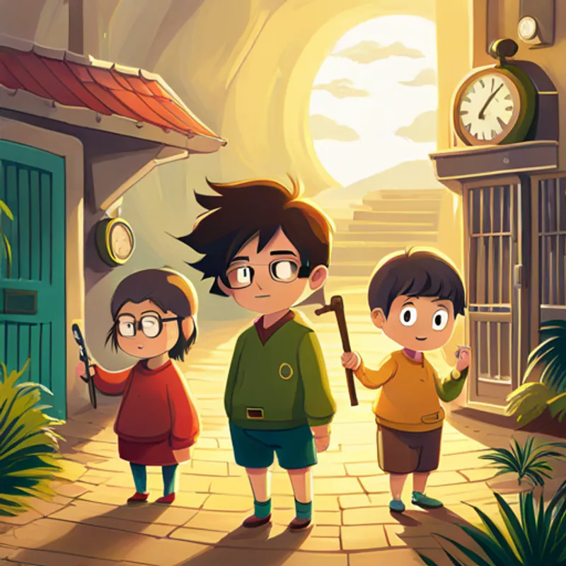 Harry and his friends find the magical key