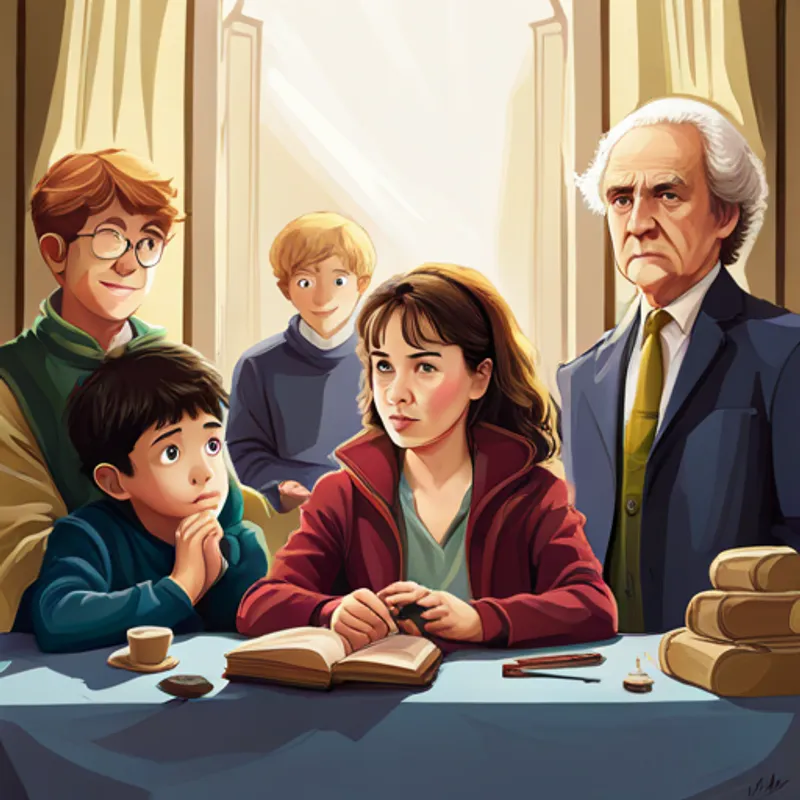 Harry, Hermione, and Ron make a promise