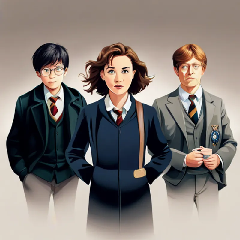 Harry, Hermione, and Ron return to Hogwarts with courage