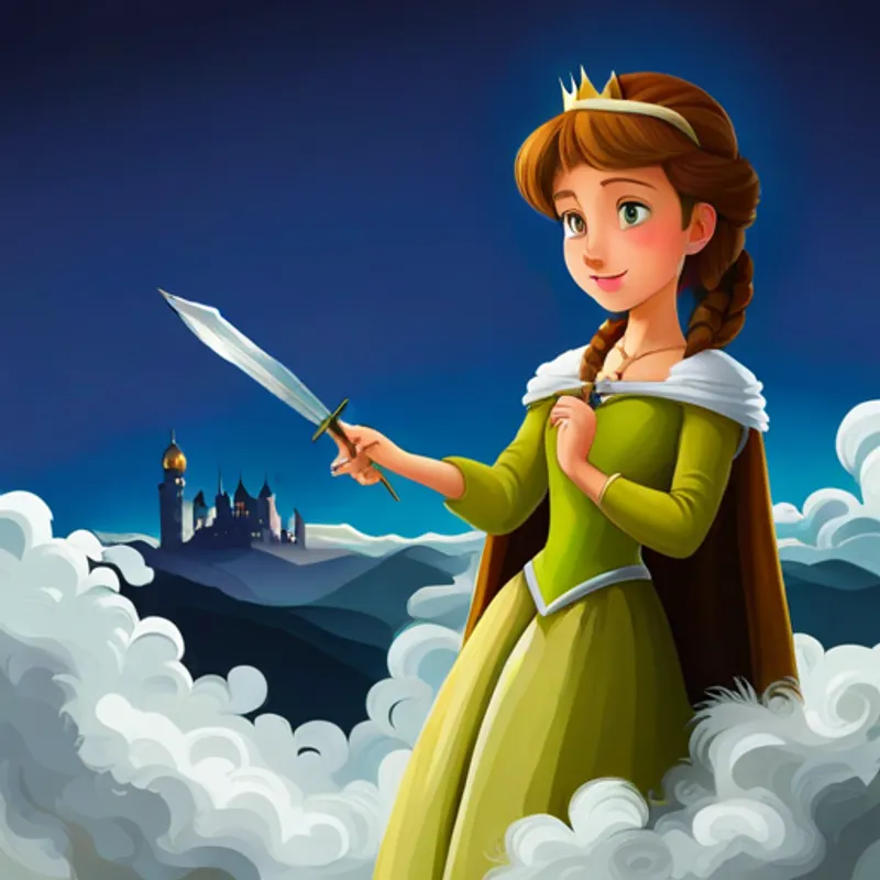 Prinzessin will den Drachen besiegen