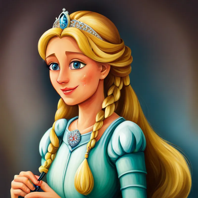 Prinzessin lebt glücklich und respektiert in ihrem Königreich