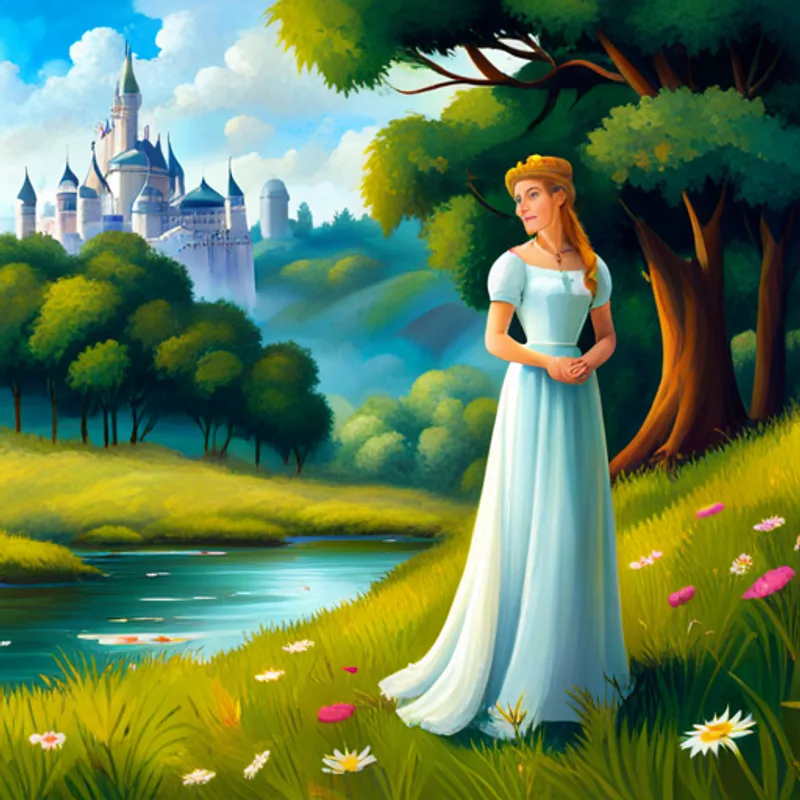 Prinzessin erinnert sich an ihre Stärke und Mut