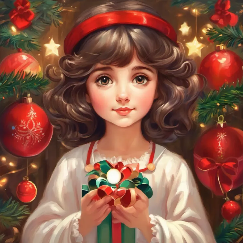 Bambina di sei anni, capelli castani, occhi pieni di meraviglia's pure heart reveals the key.