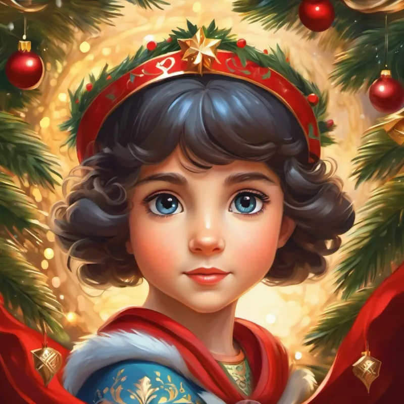 Bambina di sei anni, capelli castani, occhi pieni di meraviglia is honored as the protector of the kingdom.