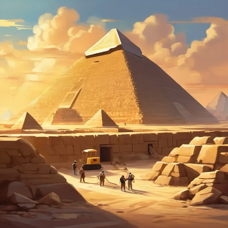the construction of the Great Pyramid of Giza
