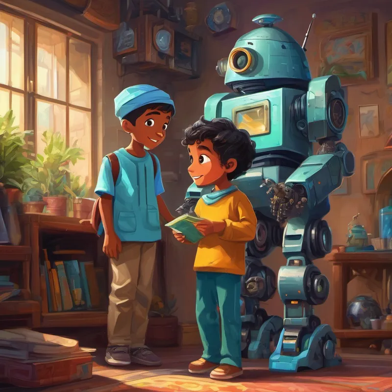 Robots surprise 9-year-old Muslim boy with curiosity and passion for science with a visit to his friend Anas' best friend who moved away