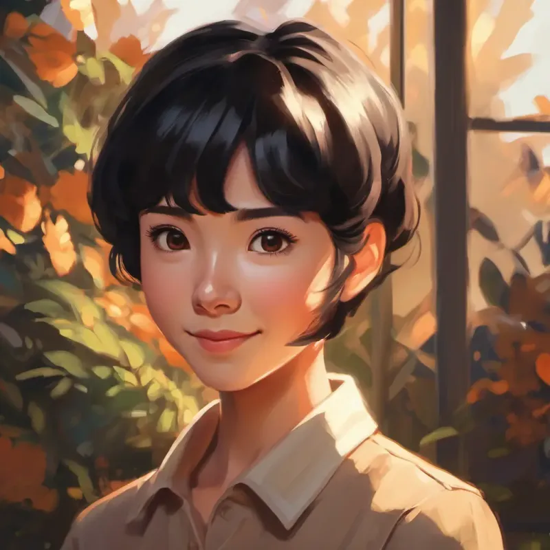 Flashback of Short black hair, brown eyes, warm smile, tan skin's own experience, empathy begins.