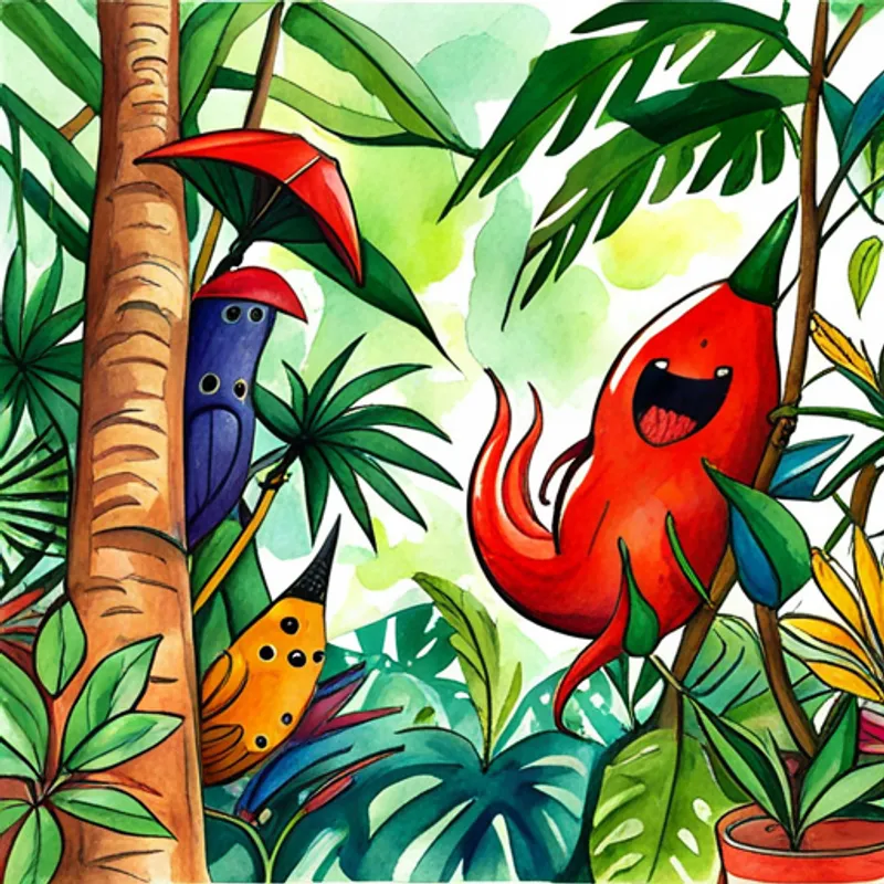 Bhut and friends have fun in the jungle