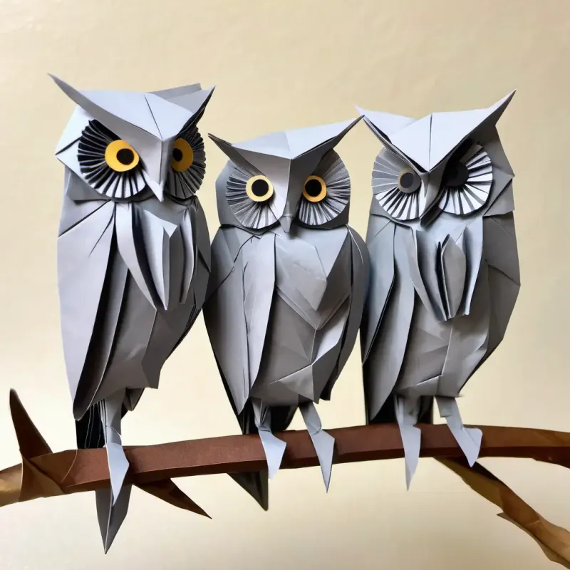 The trio dances and meets Wise, gray owl with big round eyes and a soft, feathery coat the owl, perched on a branch, hooting and chatting with a friendly smile.
