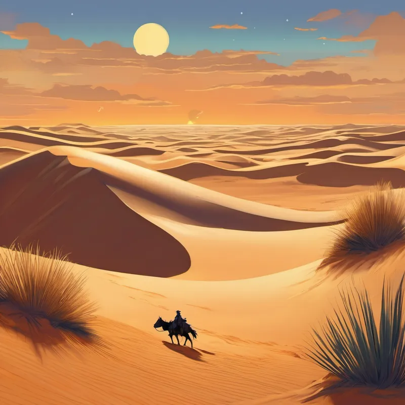 Once upon a time, deep in the heart of the desert, where the sun blazed the brightest and the nights were the coldest, there lived a dune named Danny. Now, Danny was not an ordinary dune that simply shifted with the wind. No, Danny had a dream. You see, while the other dunes were content with their sandy existence, Danny yearned for something more. He wanted to provide shade and shelter to the desert animals, who struggled under the scorching sun. Danny wanted to be a sanctuary, a place of respite from the swirling sands and relentless heat.