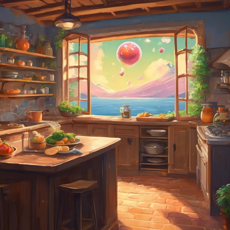 The next morning, as the kitchen sprang to life, Bubbly felt a tickle deep inside its soapy heart. It knew that adventure awaited, and it was eager to embark on its quest. It bid farewell to its kitchen friends and, with a brave pop, flew out of the open window. On its journey, Bubbly would soar through beautiful landscapes, fly over rivers and mountains, and travel through bustling city streets. It visited other kitchens, restaurants, and even picnic sites, spreading its joy, and making laughter bubble up wherever it went.