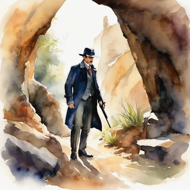 Después de una larga búsqueda, la detective finalmente encontró al villano escondido en una cueva secreta. Estaba asustado y trató de huir, pero la detective era más rápida y lo atrapó. Lo llevó de vuelta al castillo, donde fue encerrado en una prisión muy segura.