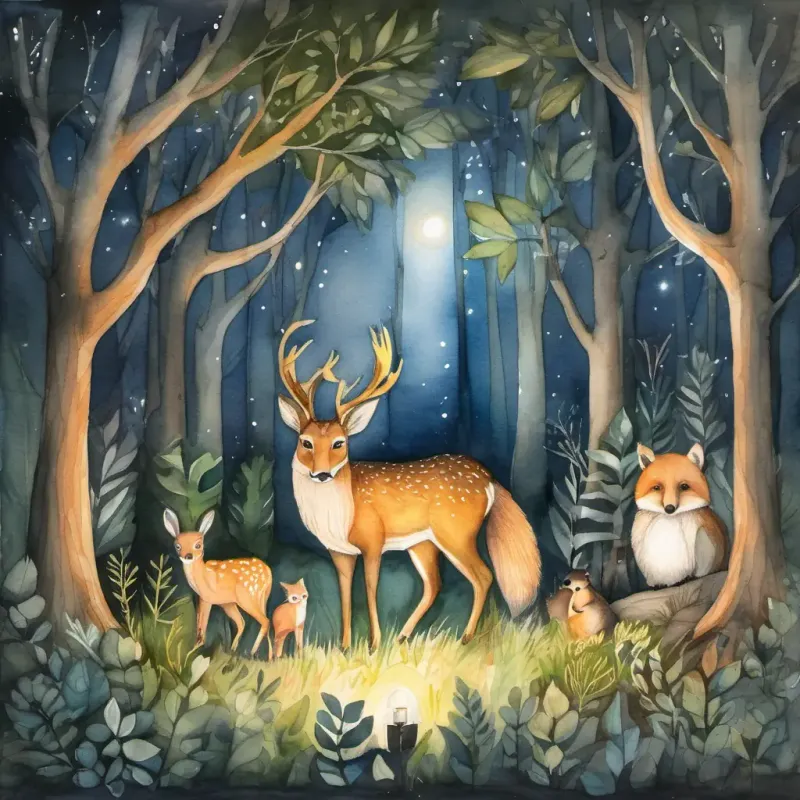 Forest friends unite to shine a light against darkness.