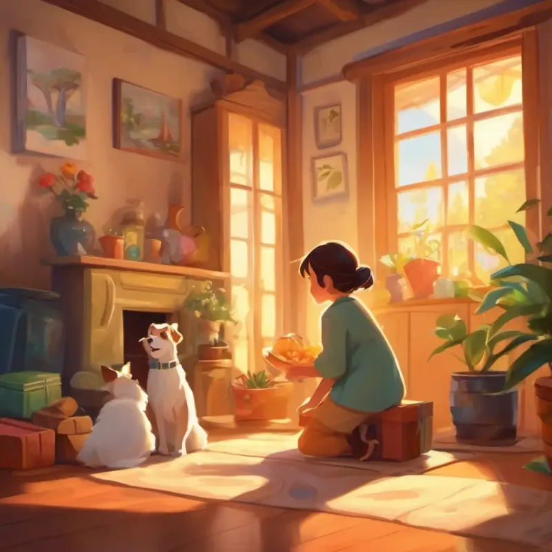 Present-opening time, Bella excited by each new discovery.