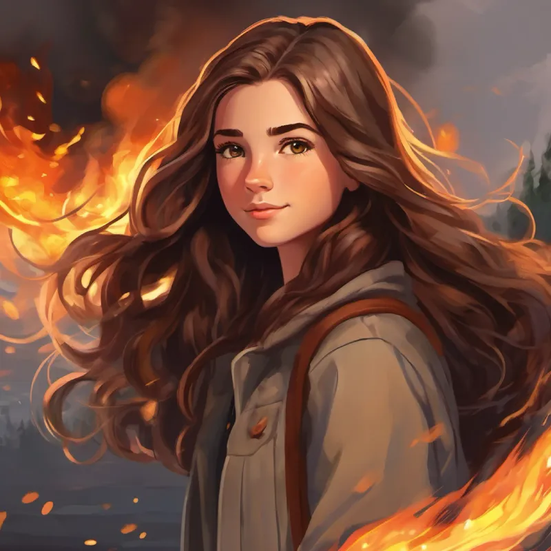 Ansley uses her dream powers to extinguish the fires.