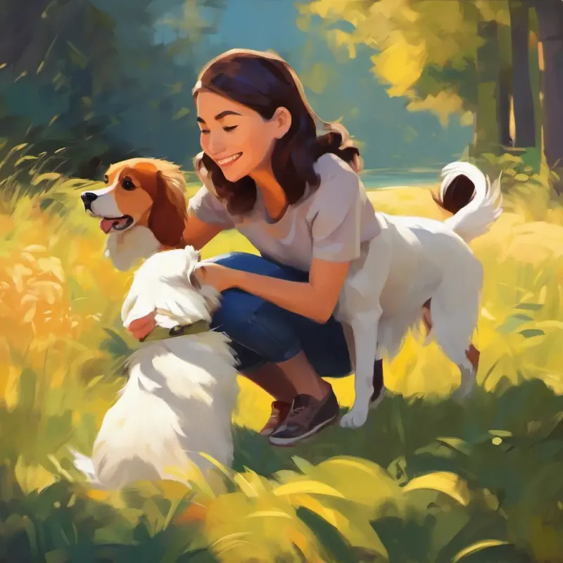 Naming the dog and bonding moment