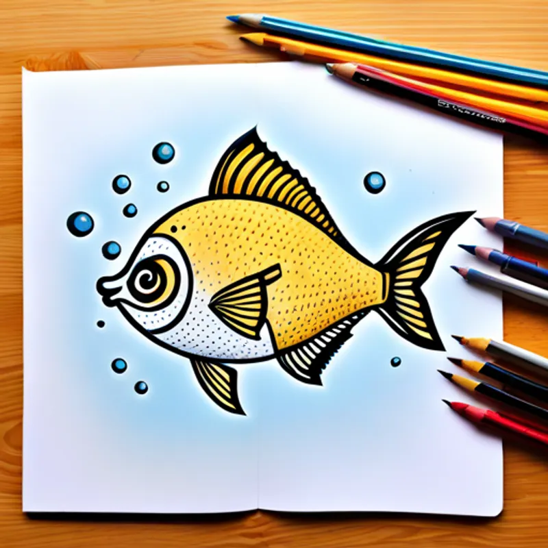 Fin the clever fish swimming in the ocean