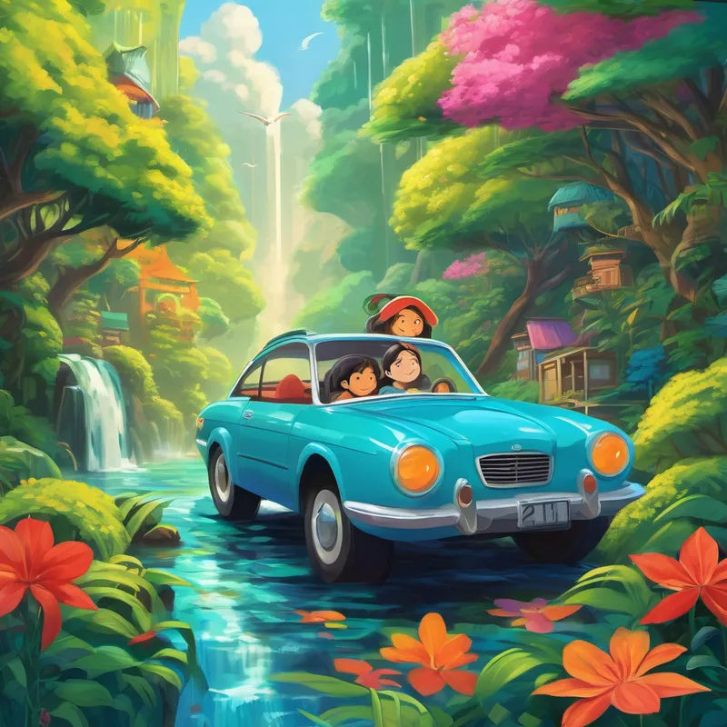 Tuffy's journey then took it through the lush rainforests, where tall trees formed a canopy above, and playful monkeys swung from vine to vine. It collected dreams of children exploring hidden waterfalls, encountering colorful parrots, and befriending gentle elephants. The dreams were adorned with vibrant hues, just like the flowers that blossomed in the rainforest. Tuffy stored these dreams safely, knowing they would bring joy to young dreamers as they slept. From there, Tuffy traveled to the enchanting city of Tokyo, where lights shimmered and buildings touched the sky. It collected dreams of children amidst the hustle and bustle of the city. Dreams of soaring high on futuristic flying cars, making friends with giant robots, and tasting the most delightful sushi. These dreams made Tuffy's journey feel even more magical, as it knew they would make children's dreams come true.