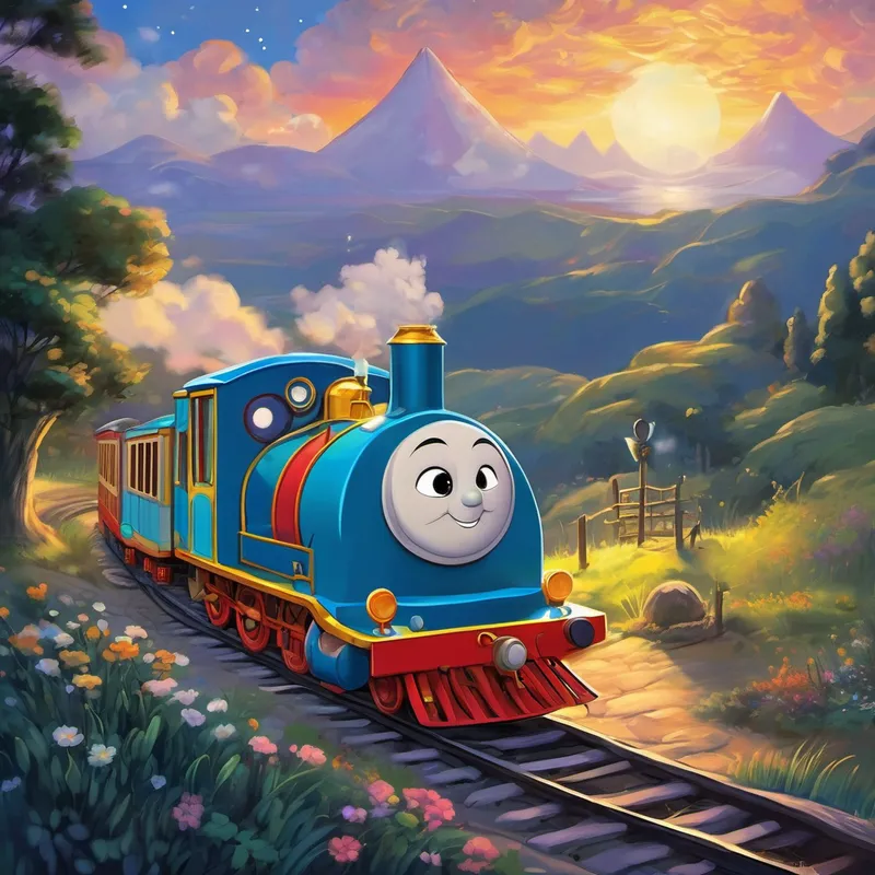 At the end of its journey, when the sun began to rise, Tuffy returned to Dreamland Station carrying all the dreams it had gathered. As the children across the world slept peacefully, Tuffy would deliver their dreams, sprinkling them gently like stardust. And so, every night, Tuffy, the sleepy train, would embark on its magical journey, fulfilling its mission to bring wonderful, adventure-filled dreams to children everywhere. As the children woke up with smiles on their faces, they knew that Tuffy had visited them, making their dreams come true, one night at a time.