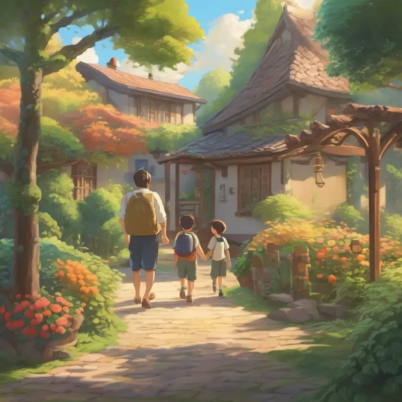 Parents come home So the father said to his son, Dad is proud of his four children.