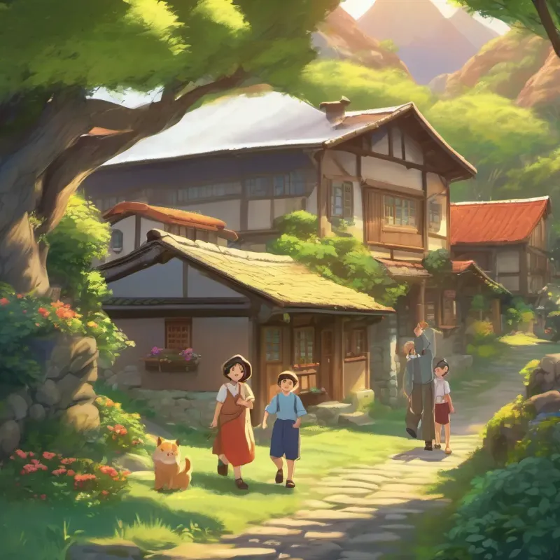 Once upon a time In a small village nestled in a lush valley There was a family that lived happily together. There are 4 siblings in this family: the oldest, the middle, the youngest, and the youngest.