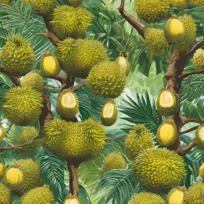 The youngest suggested an idea. “We should investigate and find out the reasons why durian trees have problems. Maybe we can find the answer in the nature around the garden.” The eldest concluded, “OK, we will divide up the duties as the middle eldest, the youngest, and the youngest proposed. We will work together and solve problems together.” The four brothers set to work as planned. They experimented with a new fertilizer formula. Water and take close care of the durian tree. and surveyed the environment in the garden. Eventually, the durian tree came back strong and produced many fruits.