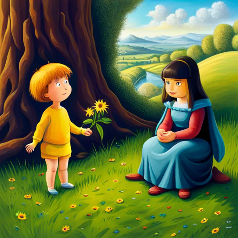 Die Blume spricht zu Lisa und erklärt ihre Magie