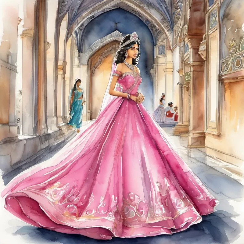 Princess in pink dress with a tiara is ready for her wedding but Nishu is running out of time