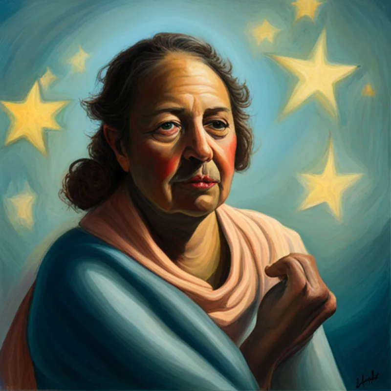 Las dos riendo alrededor de una fogata bajo las estrellas