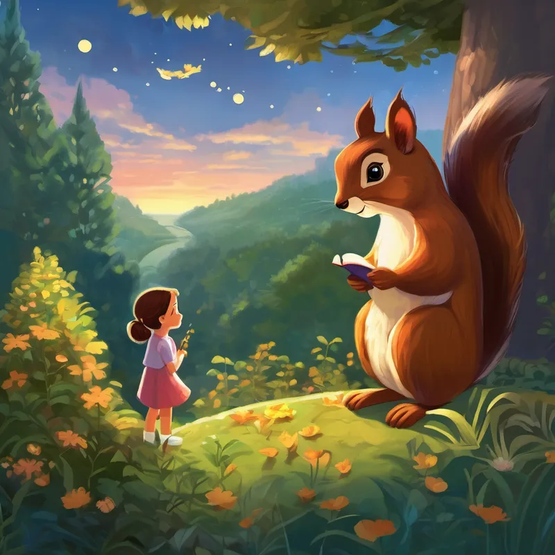 Once upon a time, in a land not too far away, there lived a little girl named Lily. Lily loved bedtime stories, especially ones that helped her learn new things. One evening, as she was getting ready for bed, she asked her mom to tell her a bedtime story about story sequencing. Her mom smiled and began her tale: "Once, in a magical forest, there was a mischievous squirrel named Sammy. Sammy loved collecting acorns and hiding them in different places. He had a secret hiding spot deep within the forest, and he decided to show the other animals how to find it."