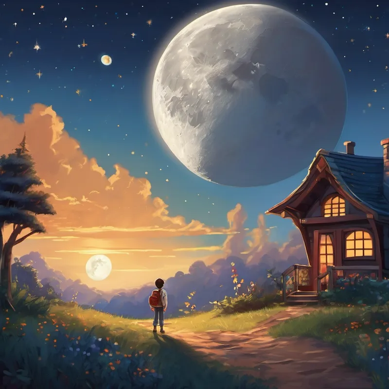 But all good things must come to an end. As the sun began to set on the moon, Jack and his friends knew it was time to return home. With a heavy heart, Jack said goodbye to the moon, promising to come back someday.
Their spaceship soared back to Earth, landing safely in Mr. Thomas's backyard. As they stepped out of the rocket, Jack's parents and friends rushed towards them, cheering and clapping. Jack realized that even though the moon was an incredible place, nothing could compare to the love and friendship waiting for him on Earth.
From that day forward, Jack and Mr. Thomas remained best friends. They would often sit under the night sky, looking at the moon and reminiscing about their incredible adventure. And whenever Jack glanced at the moon from his bedroom window, he couldn't help but smile, knowing that his dreams were never too big to come true.