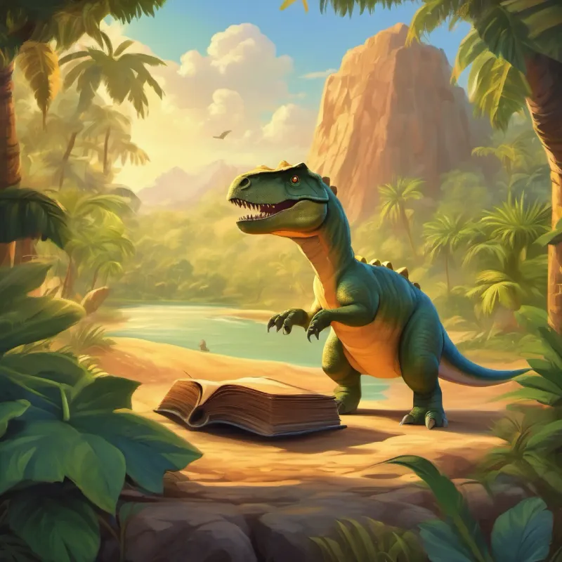 Discovery of a historical book about dinosaurs