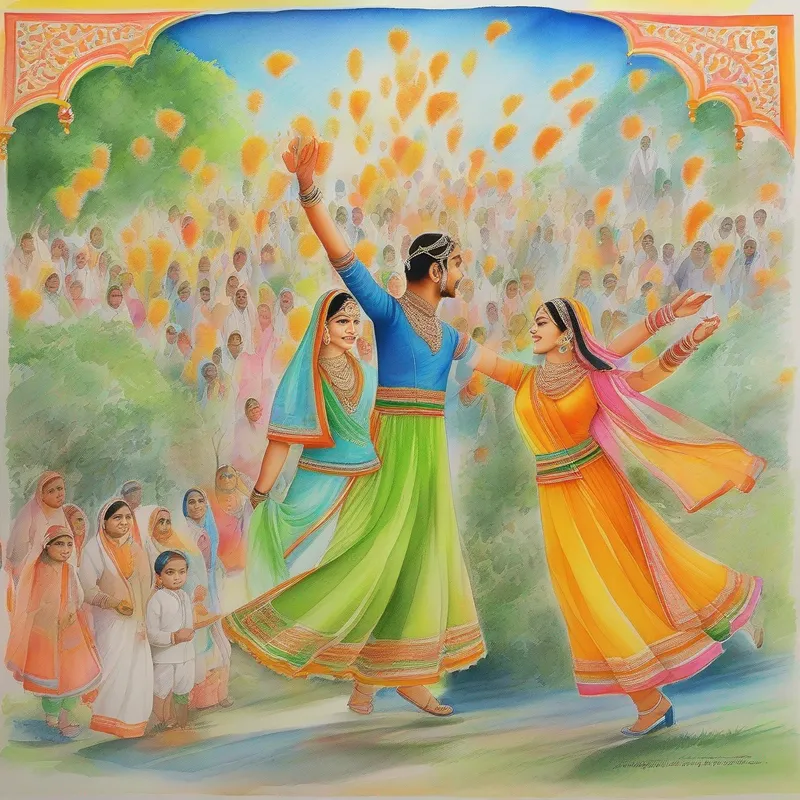 Ek gaanv jahan hariyali thi, dharti pe khushiyon ka rang