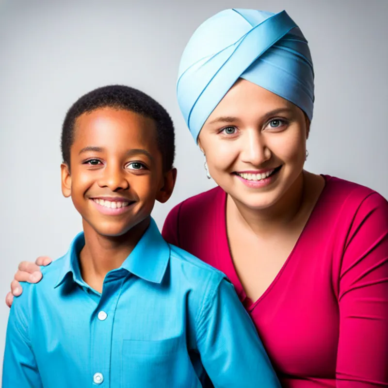 A little boy with a kind heart and determined spirit, wearing a blue turban's patience and friendship with A gentle and kind girl with a bright smile, dressed in a pink dress