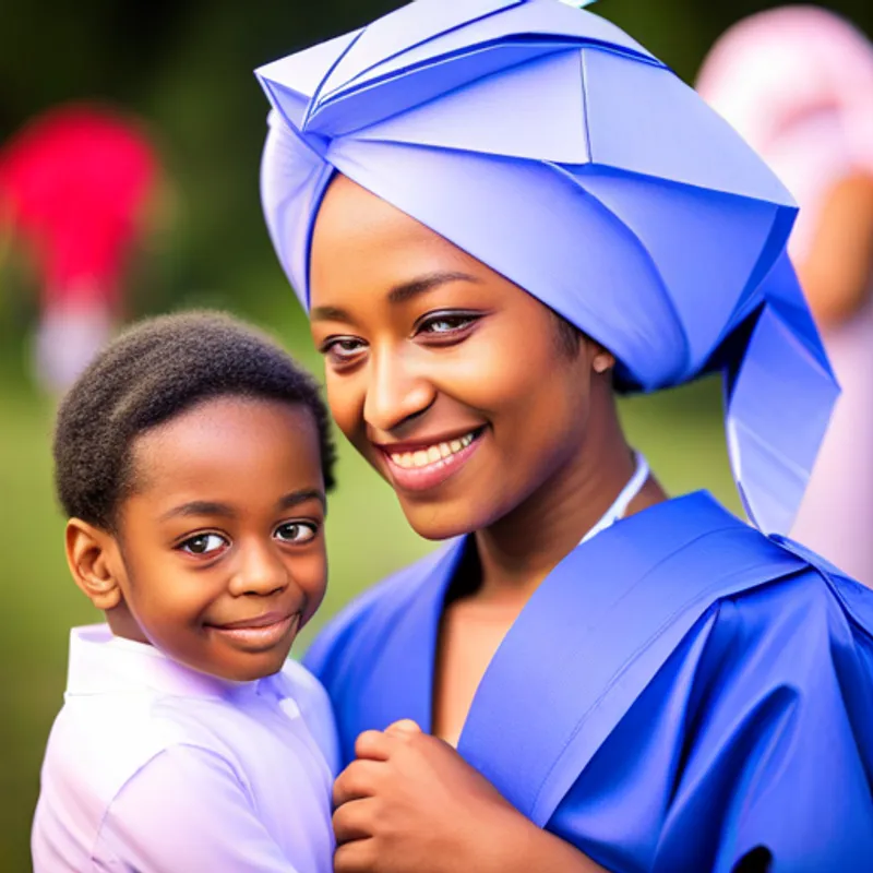 A little boy with a kind heart and determined spirit, wearing a blue turban gives A gentle and kind girl with a bright smile, dressed in a pink dress the letter during a festival