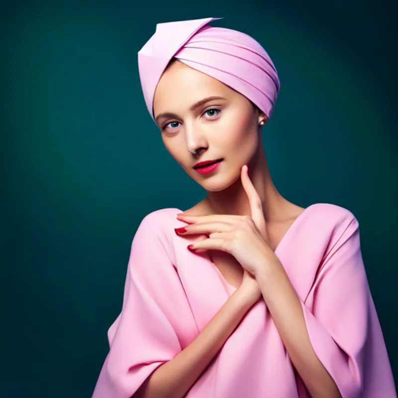 A gentle and kind girl with a bright smile, dressed in a pink dress's emotional response to A little boy with a kind heart and determined spirit, wearing a blue turban's love