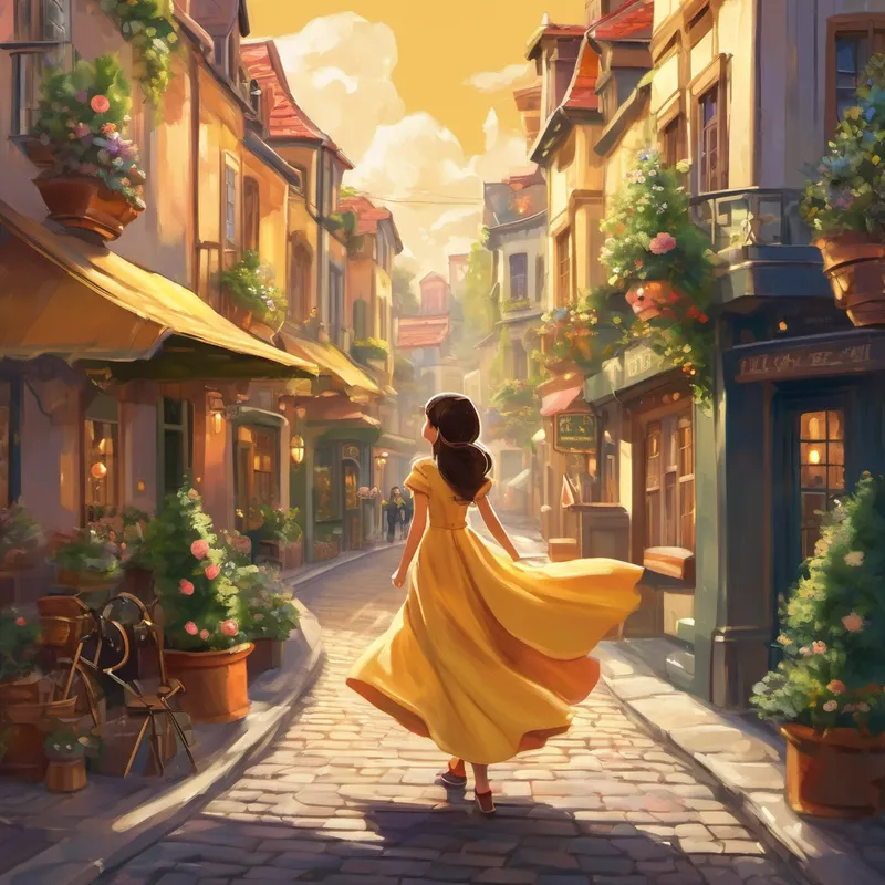 In a town quite charming and merry,
Lived a girl who was small and very,
Her name was Lily, just eight years old,
With eyes of wonder and a heart of gold. With dreams of dresses, full of grace,
She set off for a shopping chase,
To find a gown that's truly grand,
To wear and twirl as she'd planned.