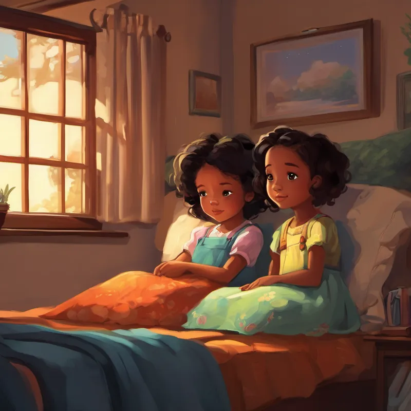 And so, the two little girls, Bianca and Mia, drifted off to sleep, content in the warmth of their family's love, eagerly waiting to see what the next day would bring in their lovely home in Bloemfontein, South Africa.