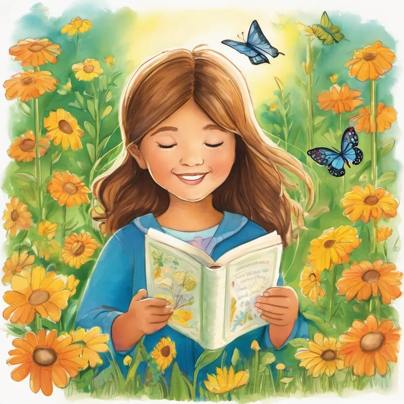 With each page they read together, Bella grew more confident in her sight word skills. She even surprised herself by reading longer words like "adventure," "butterfly," and "friendship." Her wings fluttered with joy as she realized how far she had come. Before Bella knew it, the sun began to set, casting a warm, golden glow over the garden. It was time to return to their cozy flowers.