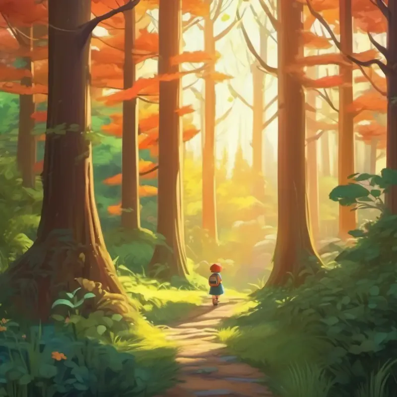 Introducing the main character, setting the scene in the forest.