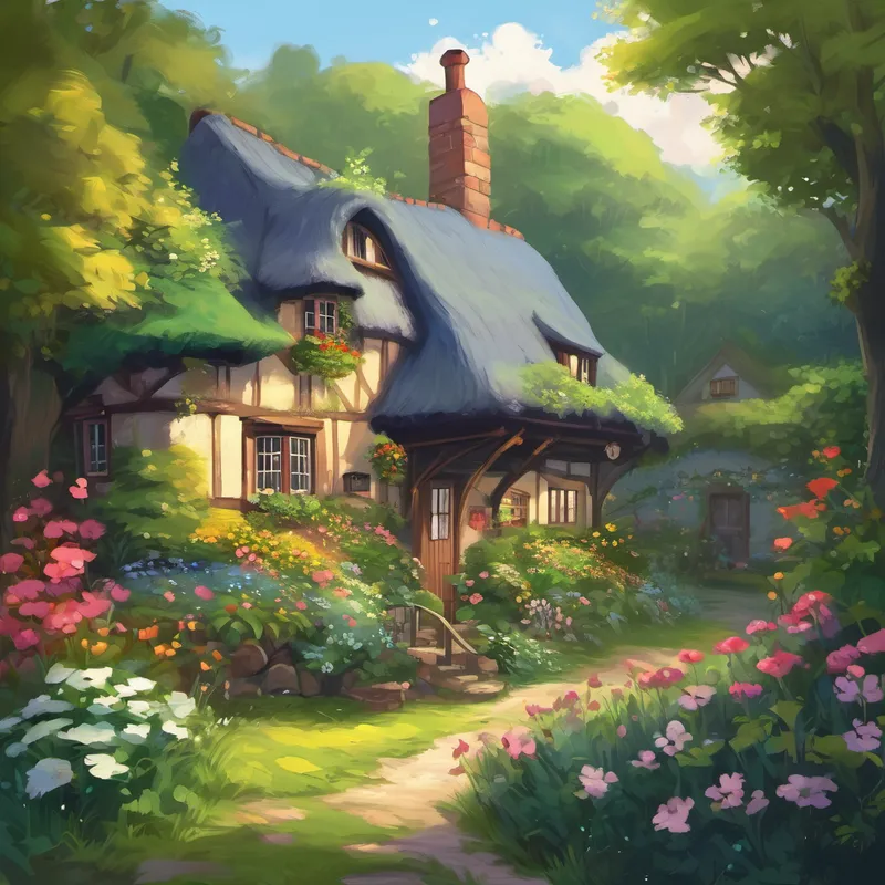 One day, while exploring the outskirts of Brightchester, they stumbled upon a quaint little cottage tucked away amidst a beautiful forest. The cottage had a charming thatched roof, ivy creeping up its sides, and a lovely garden bursting with colorful flowers. Curiosity lured them closer, and as they peered through the windows, a warm feeling spread through their hearts. It felt like home. They excitedly knocked on the door, hoping that this would be the place where their dreams would come true.