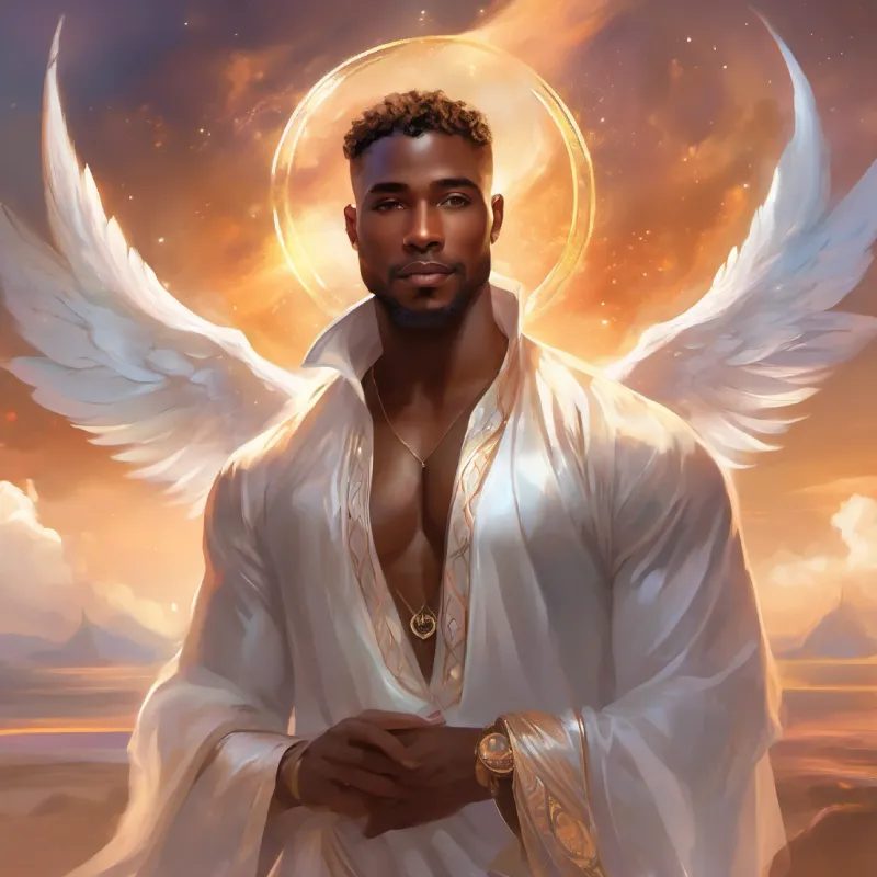 A black man with warm brown skin and kind, expressive eyes feeling hopeful and uplifted by the love and unity displayed at the airport.