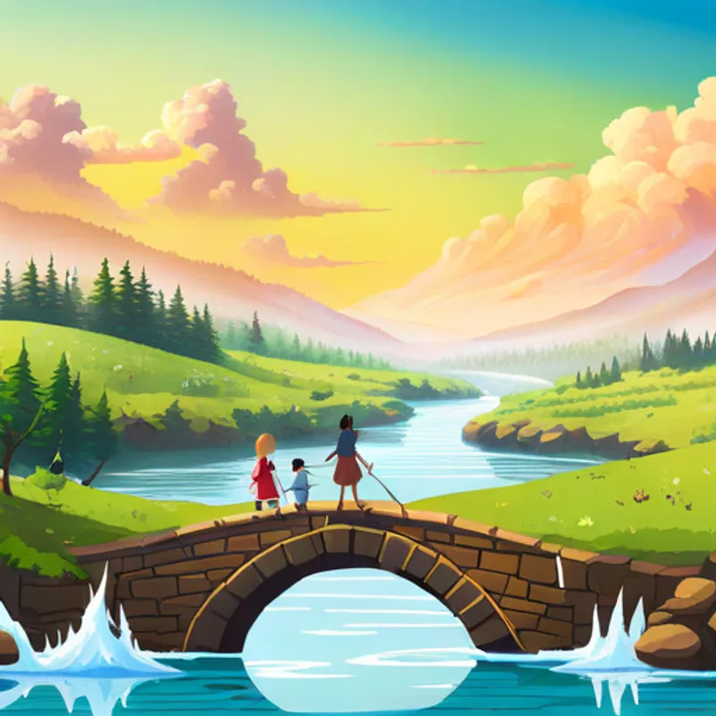 Crossing a magical river
