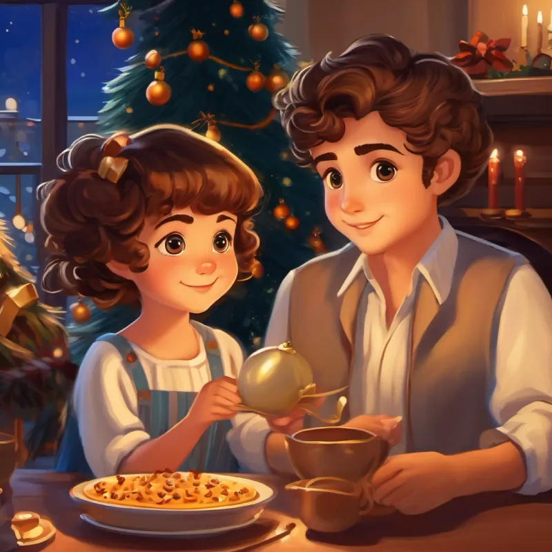 Intro, Papà affettuoso, capelli castani, occhi marroni and Bambina vivace, capelli dorati, occhi azzurri, evening time