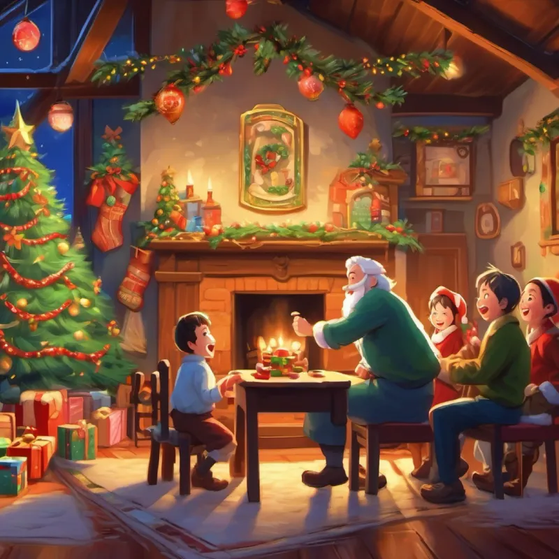 Explaining the game, laughter