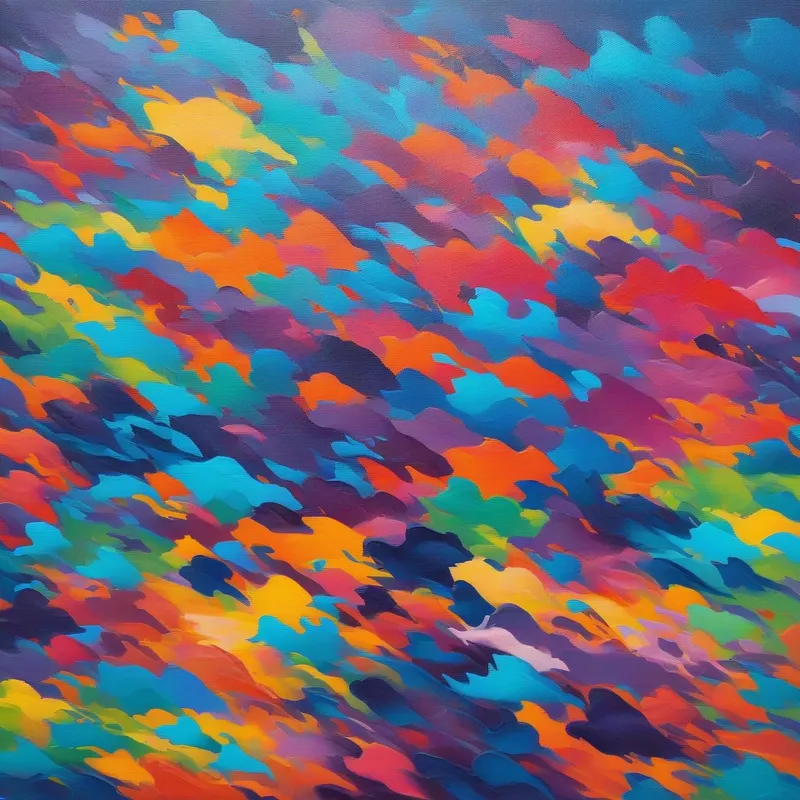 Motivational message, uplifting colors