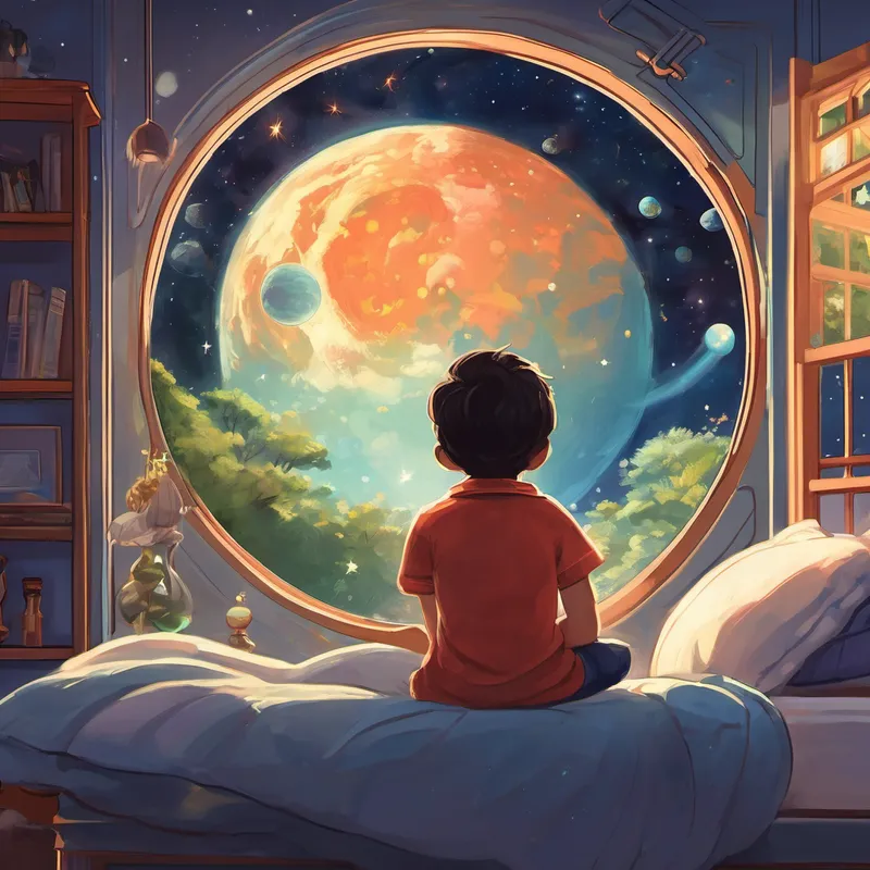 As Alex snuggled back into bed, they reflected on their incredible journey through space. Their imagination buzzed with tales of alien friends, distant planets, and the magical stardust that had brought them home. From that night on, before going to sleep, Alex would look out the window and whisper, "Thank you, stars, for taking me on such a thrilling adventure. I can't wait to explore the wonders of space again someday."