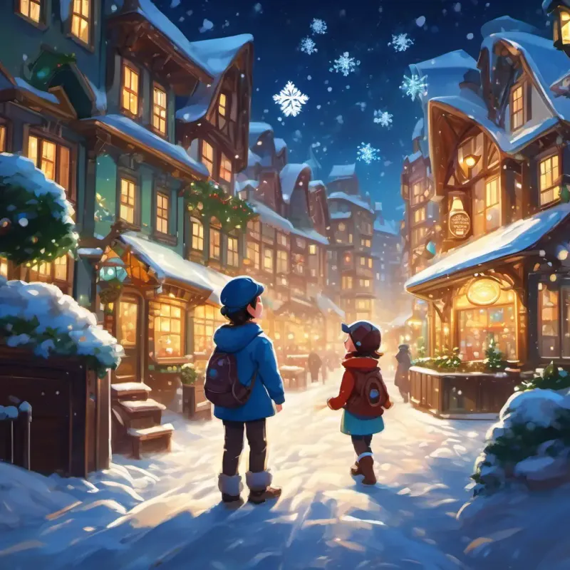 Crystal is a special snowflake that sparkles like a diamond glows at night, making the town magical. Children make wishes and feel happy.