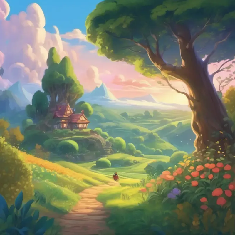 Introduction to the story, setting the scene in a magical land.