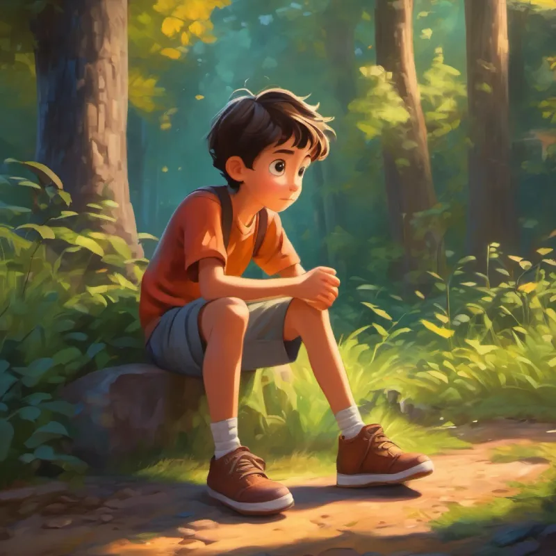 A curious boy with twinkling eyes and untied shoelaces learns the value of honesty.